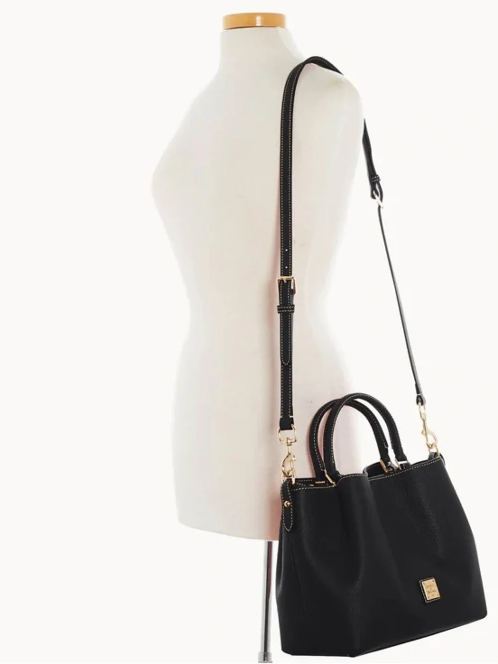 Dooney & Bourke Lucca Leather Barlow Black Satchel NWT